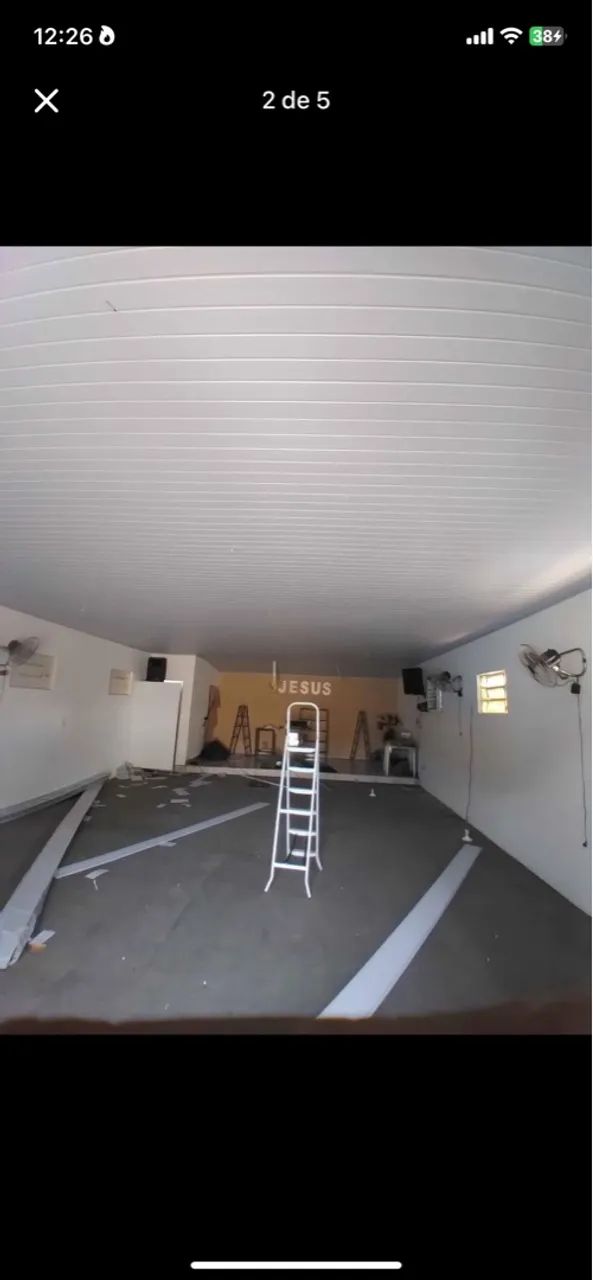 Forro pvc 40,00 metro 2° instalado 