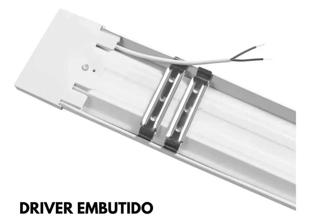 20x Lâmpada Luminária Linear 20w 60 Cm C/ Driver Embutido - Foto 5