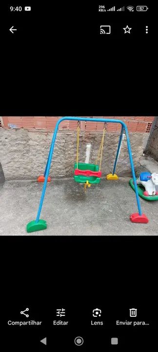 Balanço infantil para crianças