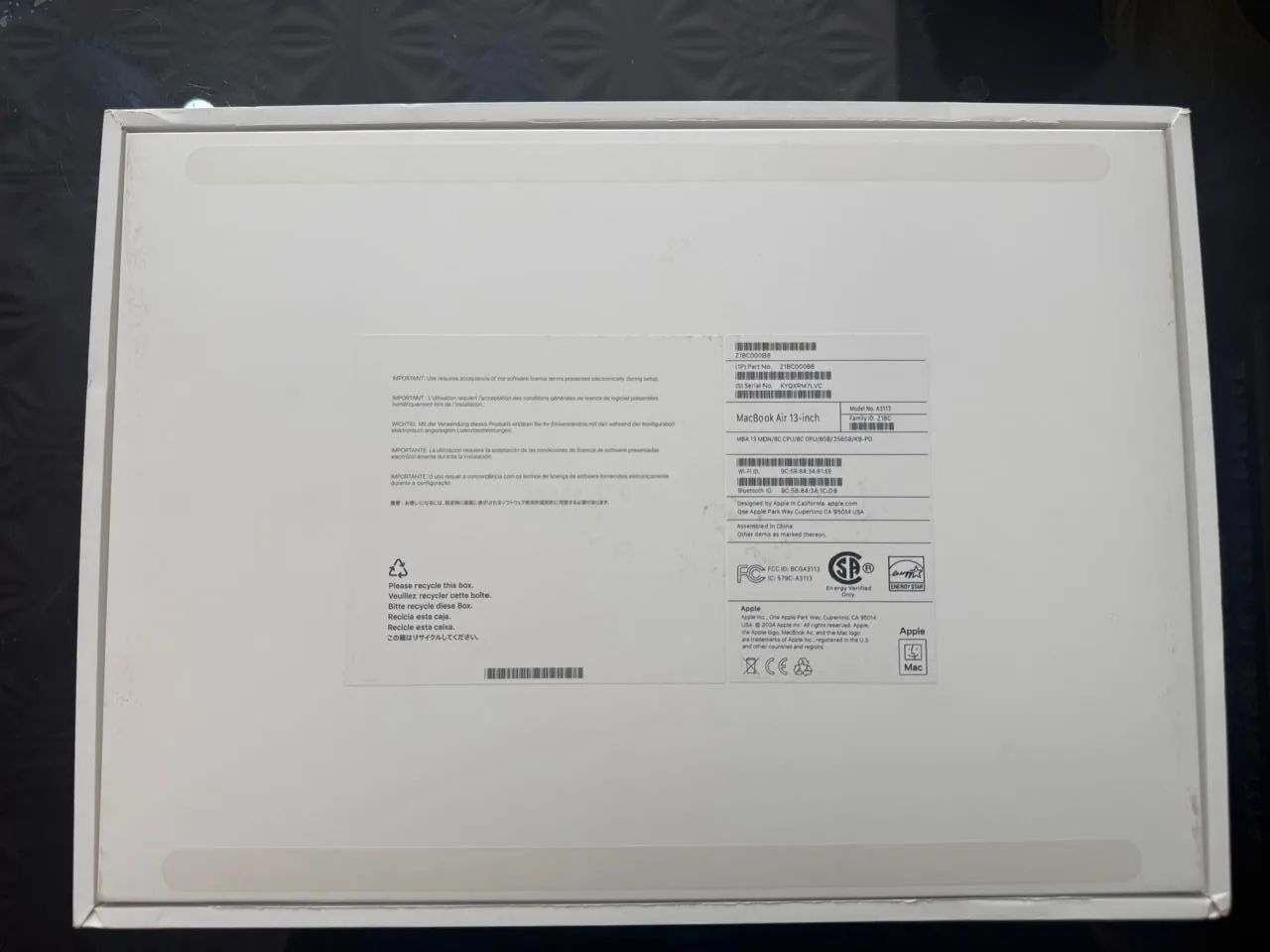 Apple MacBooks Air 13-M3 - Teclado Português - Cinza Espacial de 512 GB de RAM - Foto 3