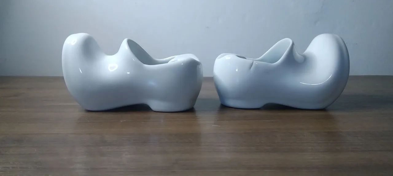 Par de antigos cinzeiros porcelana  - Foto 5