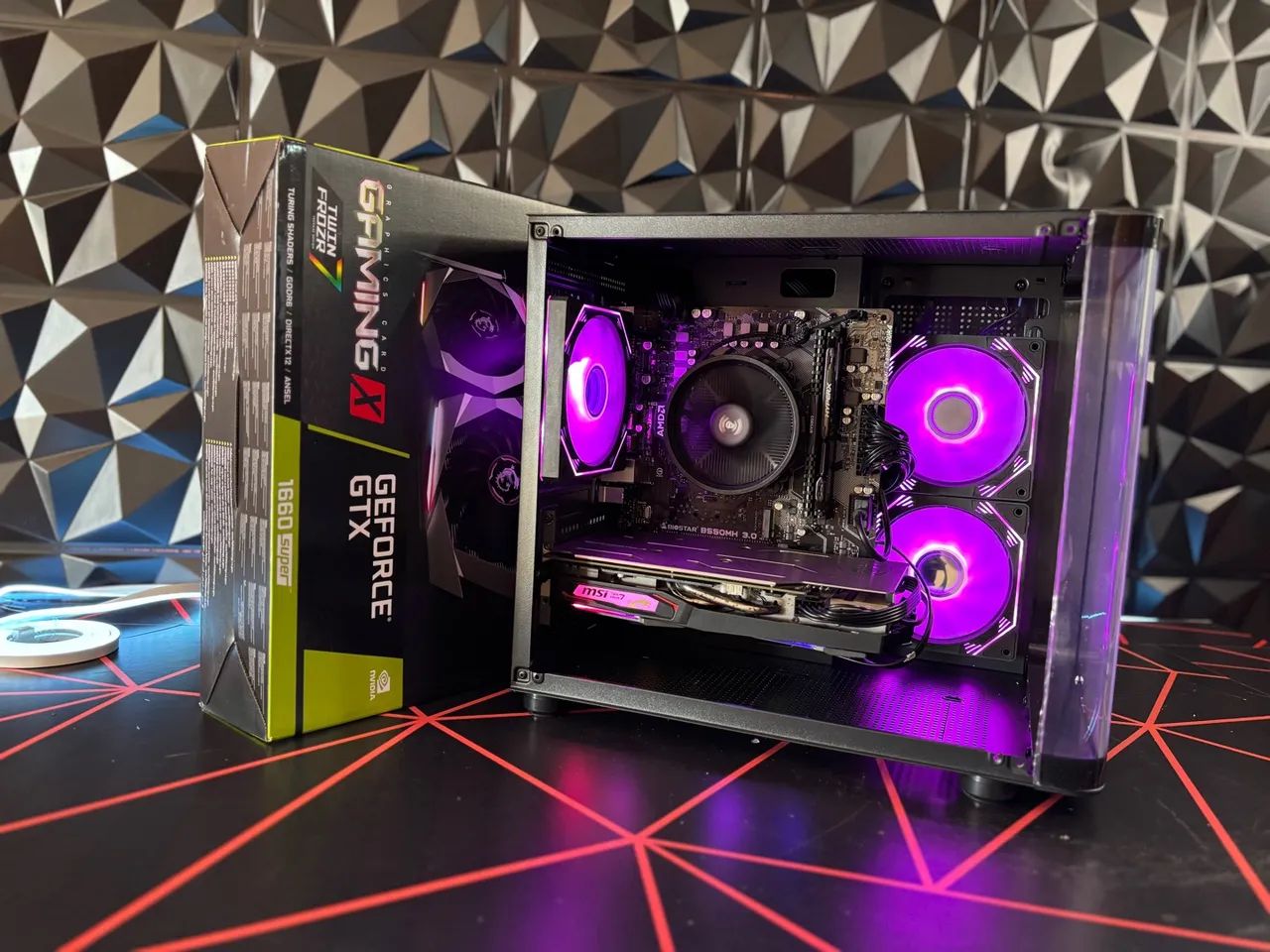 PC Gamer Ryzen 5 com GTX 1660super RGB - Foto 5