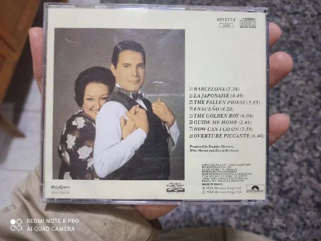 ( CD original ) Barcelona -  Fredie Mercury & Montserrat Caballé - Foto 3