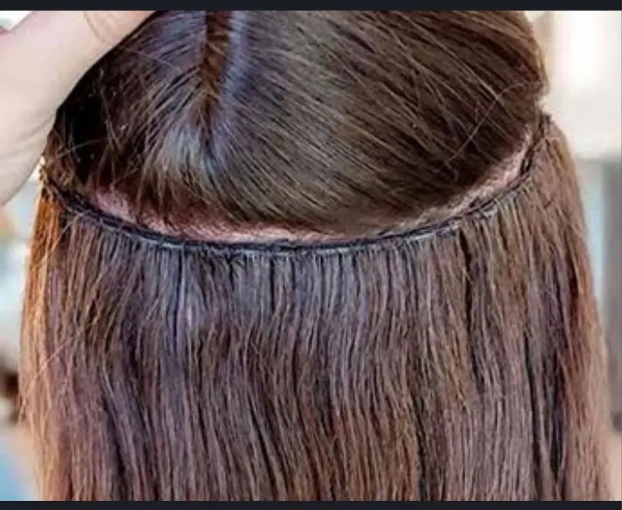 Manutenção e aplicação de mega hair ponto americano 