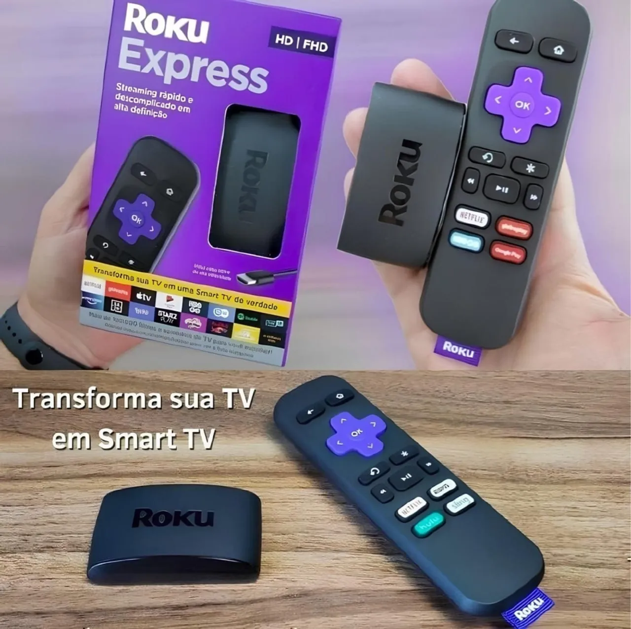 Stick tv Roku novo