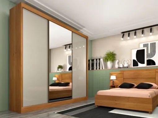 Guarda-Roupa Moderno com Espelho e Design Elegante !! L32m