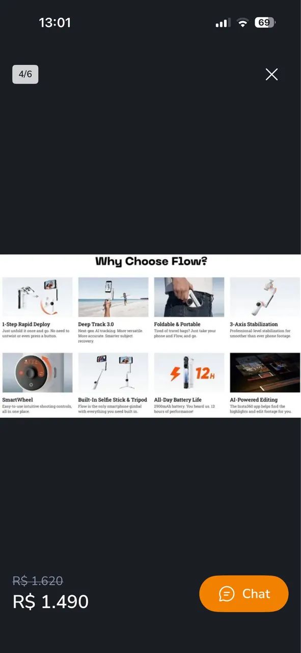 Insta360 flow pro - Foto 3