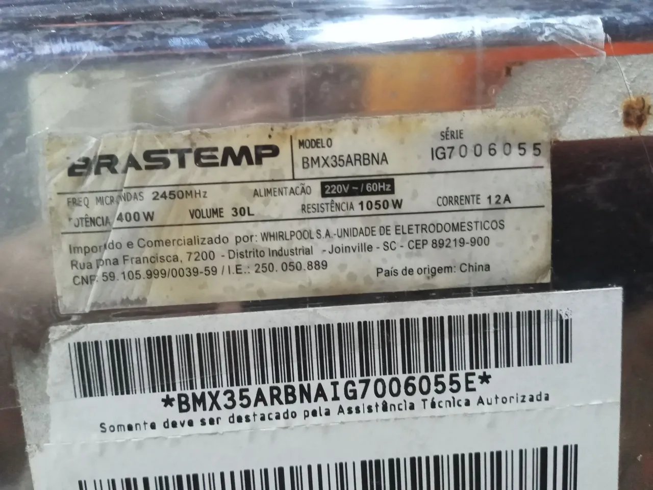 Micro-ondas Brastemp BMX35ARBNA 30L