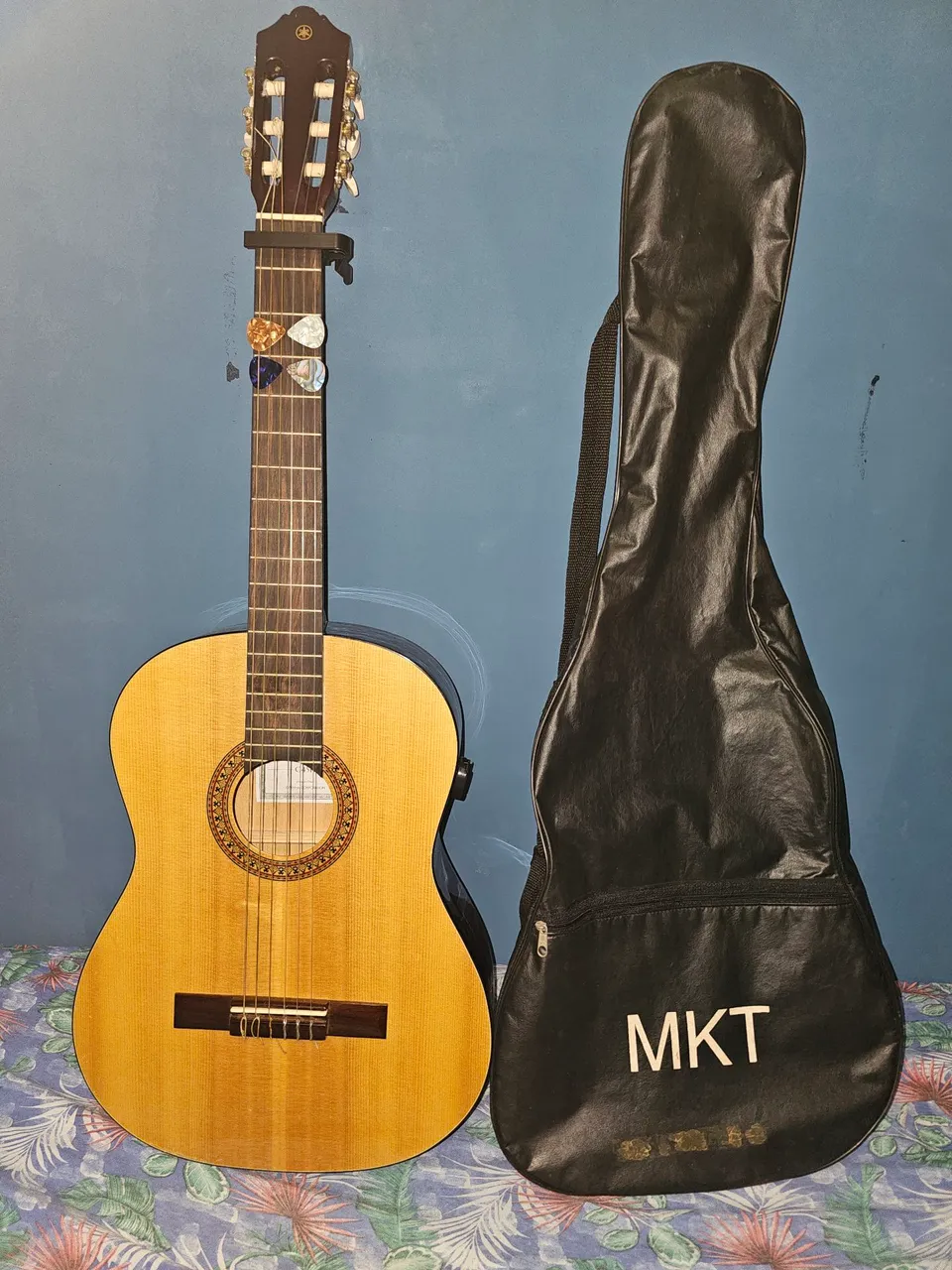 Violão Yamaha C45K+capa, palhetas e capotraste