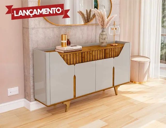 Aparador Buffet Danúbio 4 Portas DIVIDIMOS EM ATE 10x SEM JUROS  - Foto 2