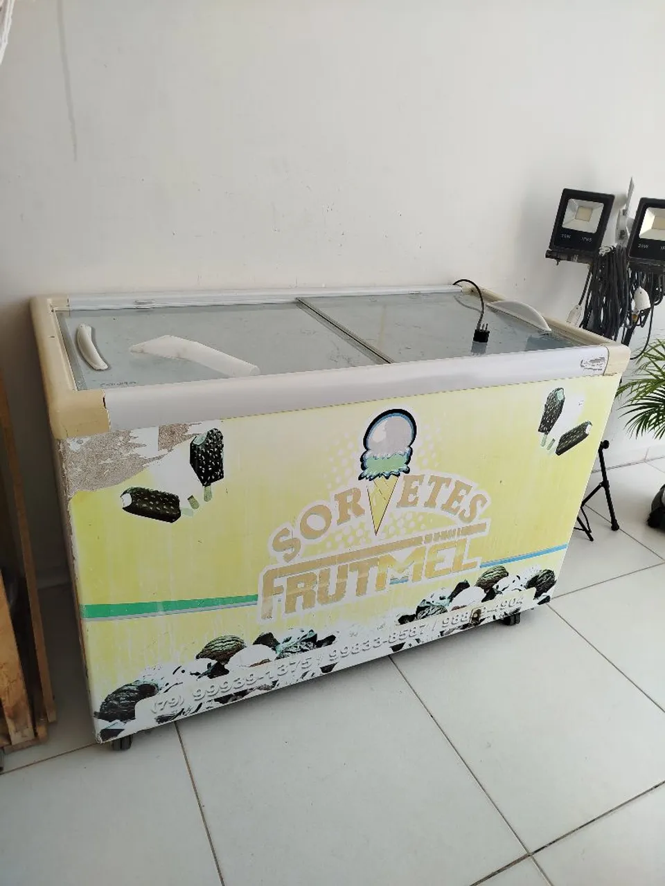 Freezer Horizontal Tampa de Vidro