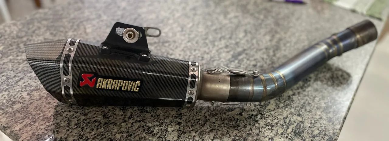 Ponteira / cano/ link Kawasaki zx- 6r 636 Akrapovic - Peças para