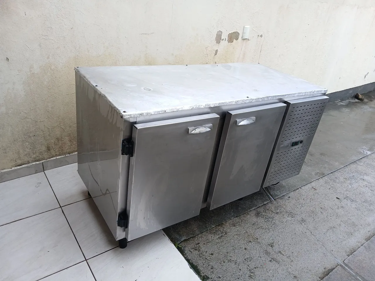 Balcão refrigerador de inox