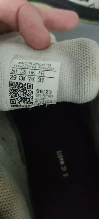 Tênis adidas Grand Court 2 0 Brand Love original Infantil tamanho 29 - Foto 4