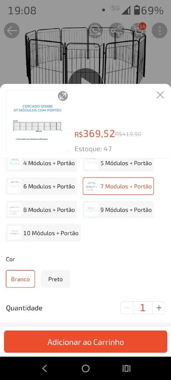 Cercado/Gaiola/Canil Articulado de Metal - Foto 2