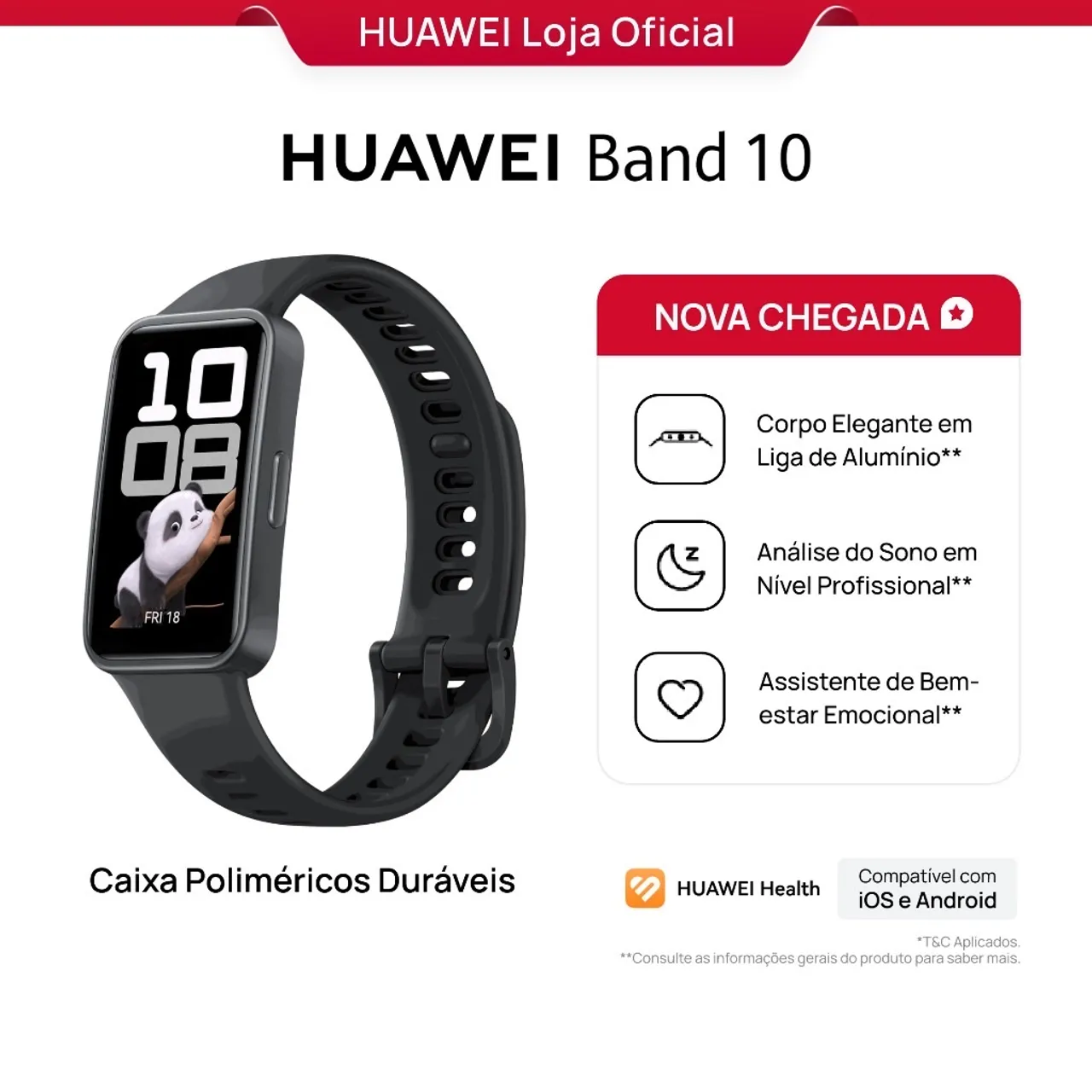 HUAWEI Band 10 | Relógio Smartchwatch | Análise do Sono em Nível Profissional