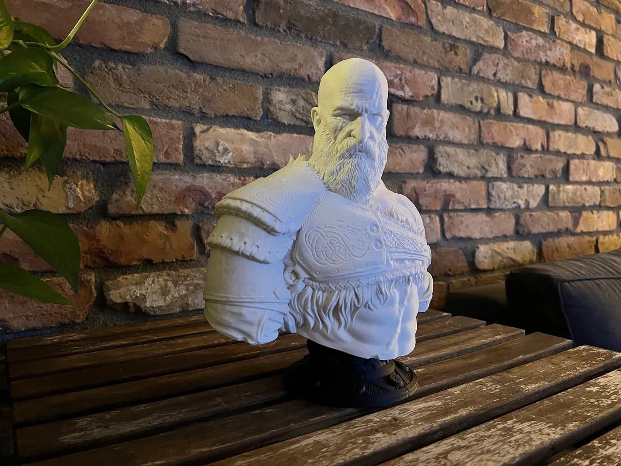 Busto Kratos Deus da Guerra Hiper Realista