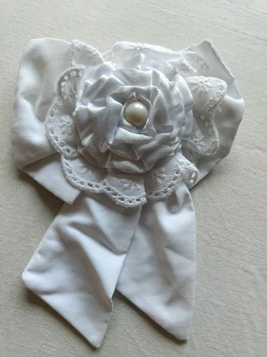 Laço bebê e infantil branco  - Foto 3