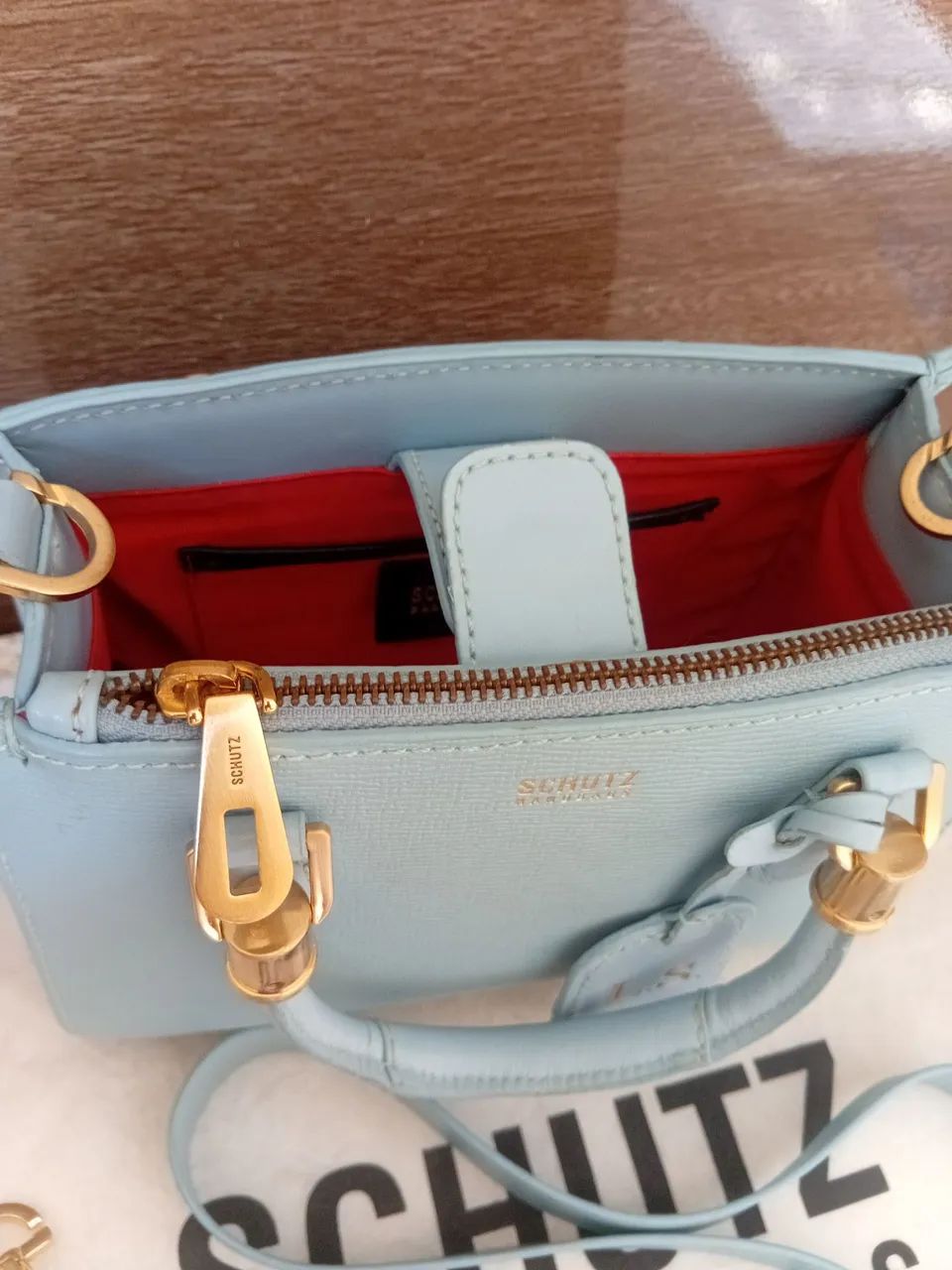 Bolsa Tote Baby Lorena Azul Claro<br><br><br> - Foto 2