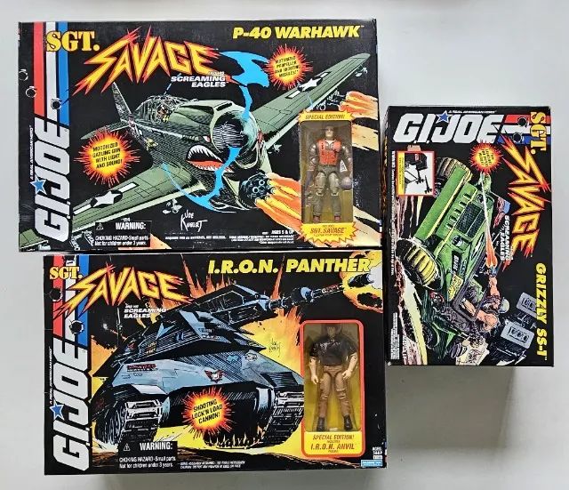 GI-JOE TVアニメSGT. SAVAGE GRIZZLY SS-1 G I JOE SGT SAVAGE GRIZZLY SS-1 w box 1994 nice | Family Legacy