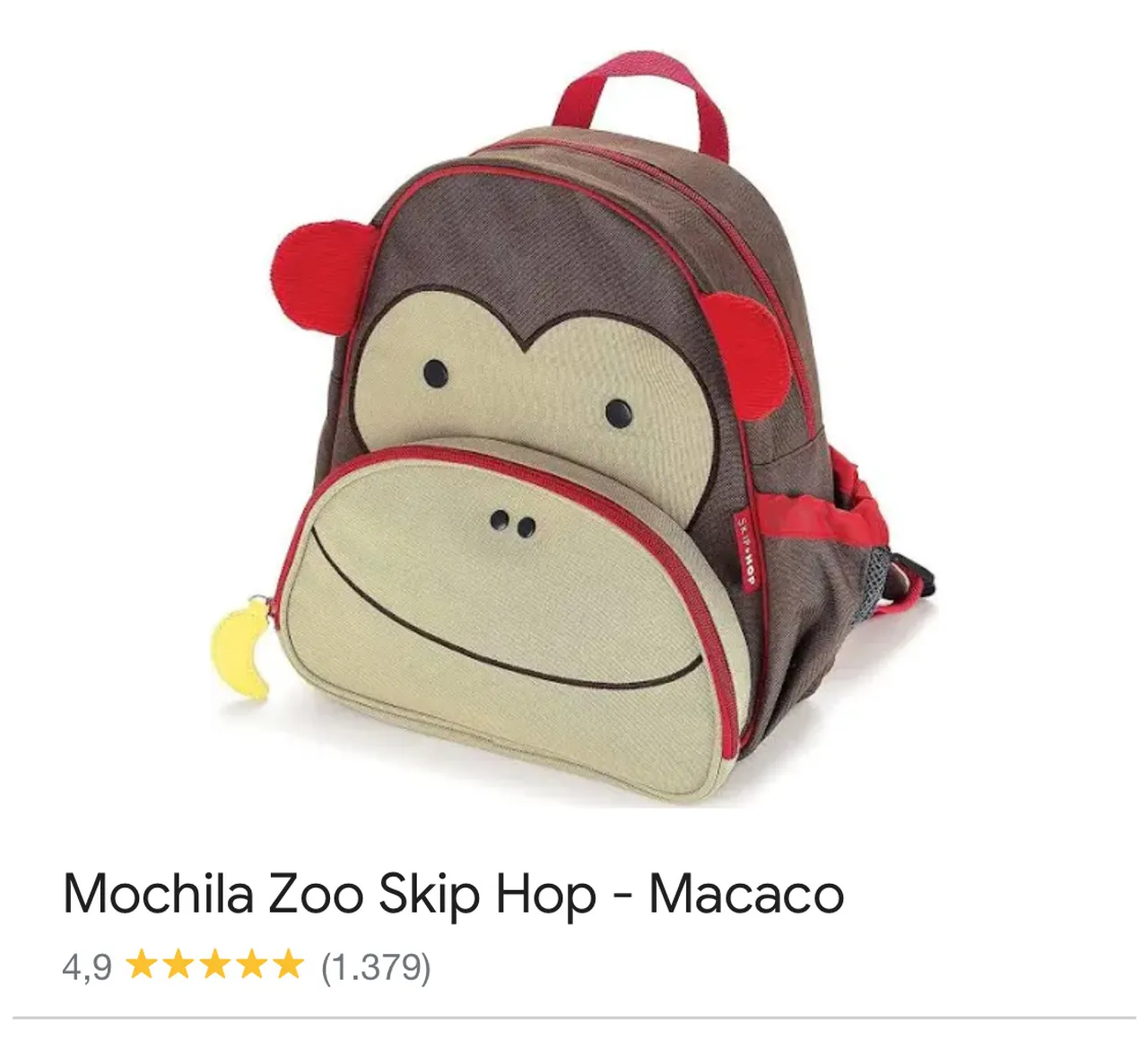 Mochila Zoo Skip Hop - Macaco