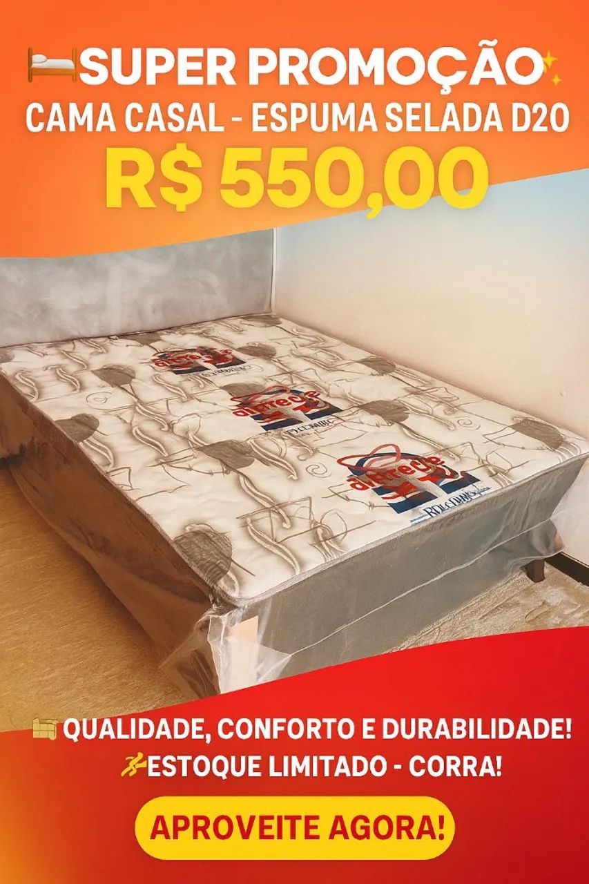 Cama box casal 