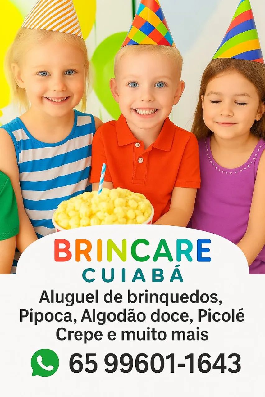 Aniversário Infantil - Aluguel de brinquedos e mais!