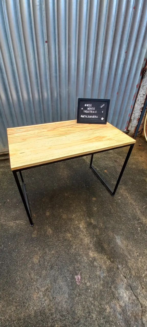 Mesa Estilo Industrial - Foto 4
