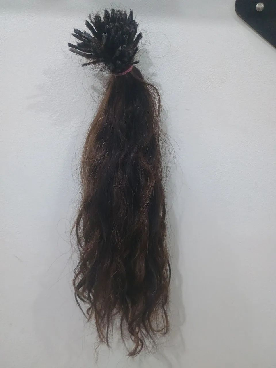 Cabelo cacheado humano 