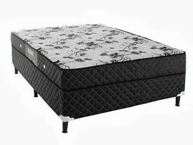 CAMA E COLCHÃO D33 CASAL 12X SEM JUROS 