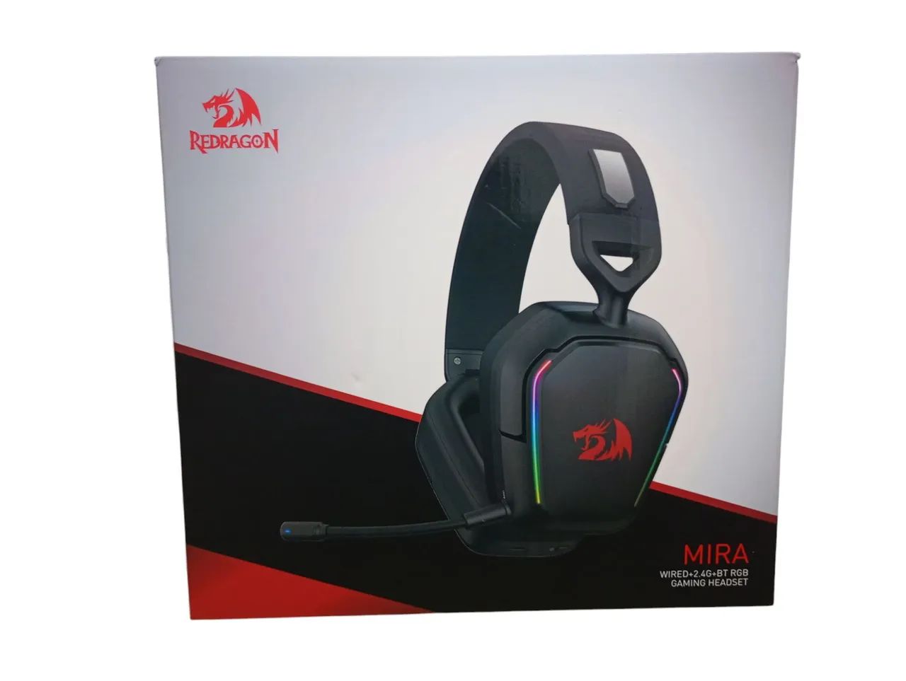 Headset Gamer Redragon Mira Wired-2.4G/BT RGB - Foto 2