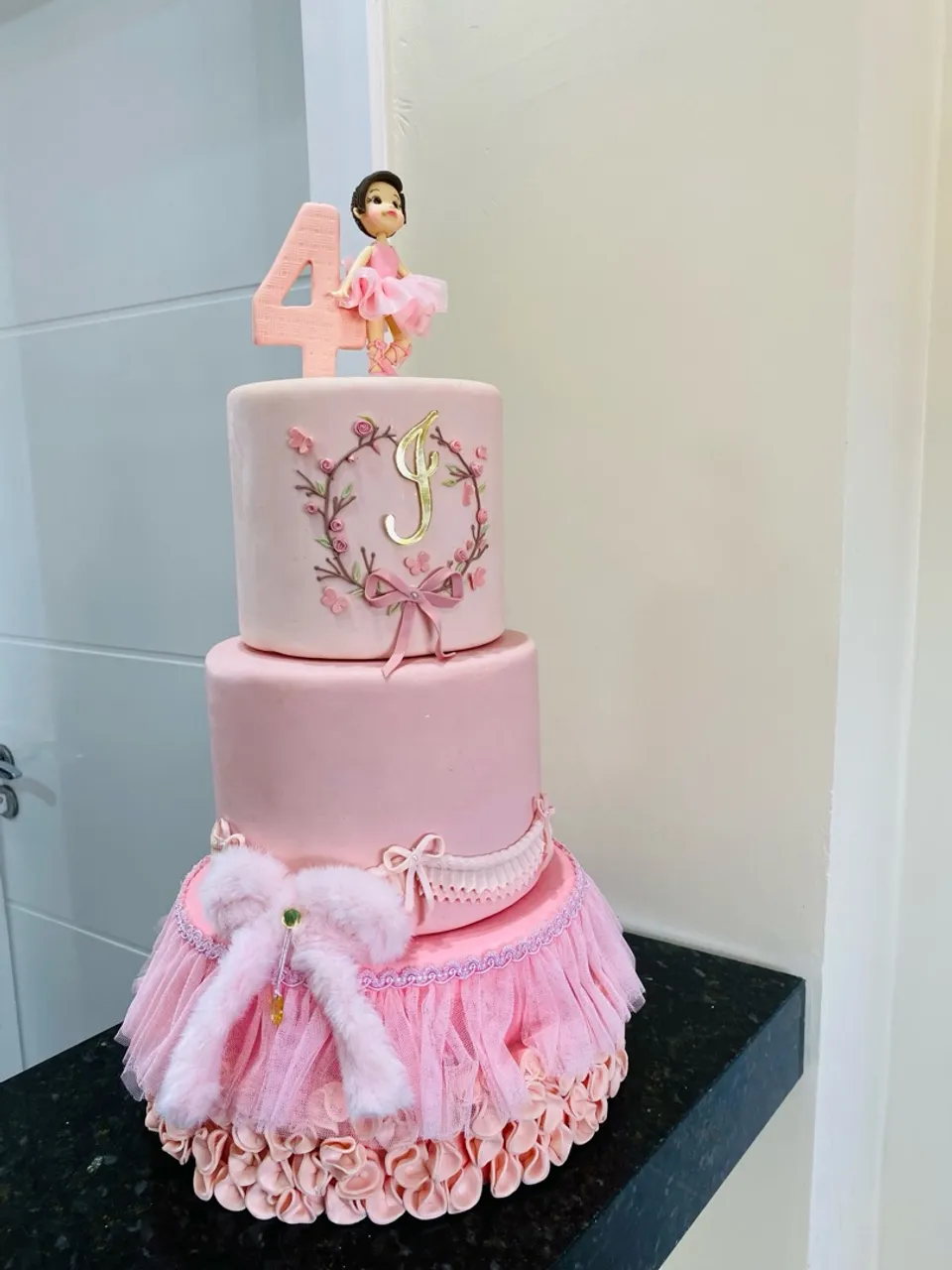 Bolo Decorativo Bailarina 4 Anos