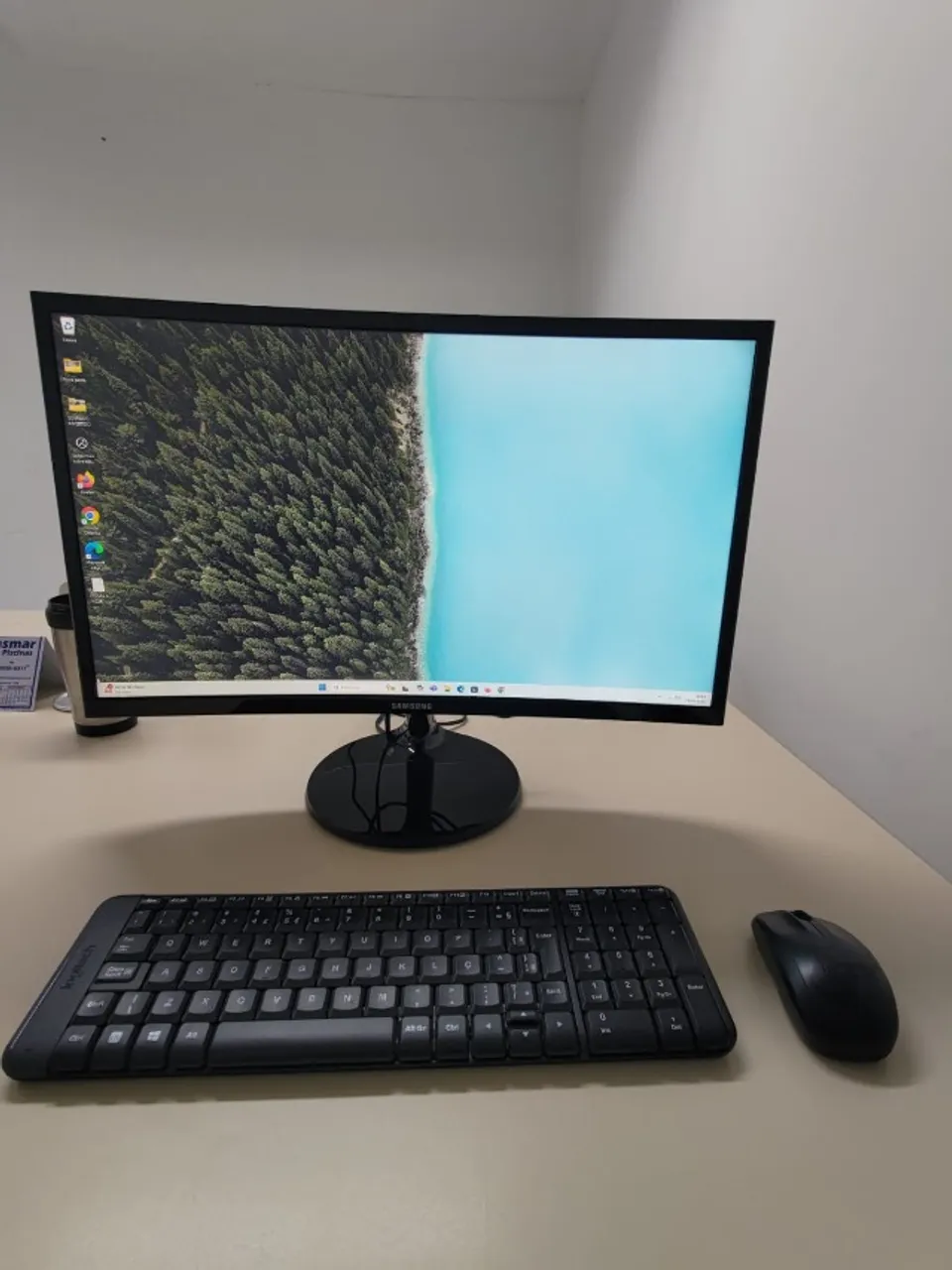 Vendo Mini-PC com Monitor 24" Curvo