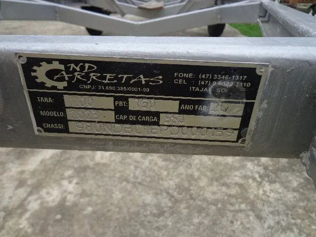 Carreta para lancha de 15 pés a 20 pés - Foto 3