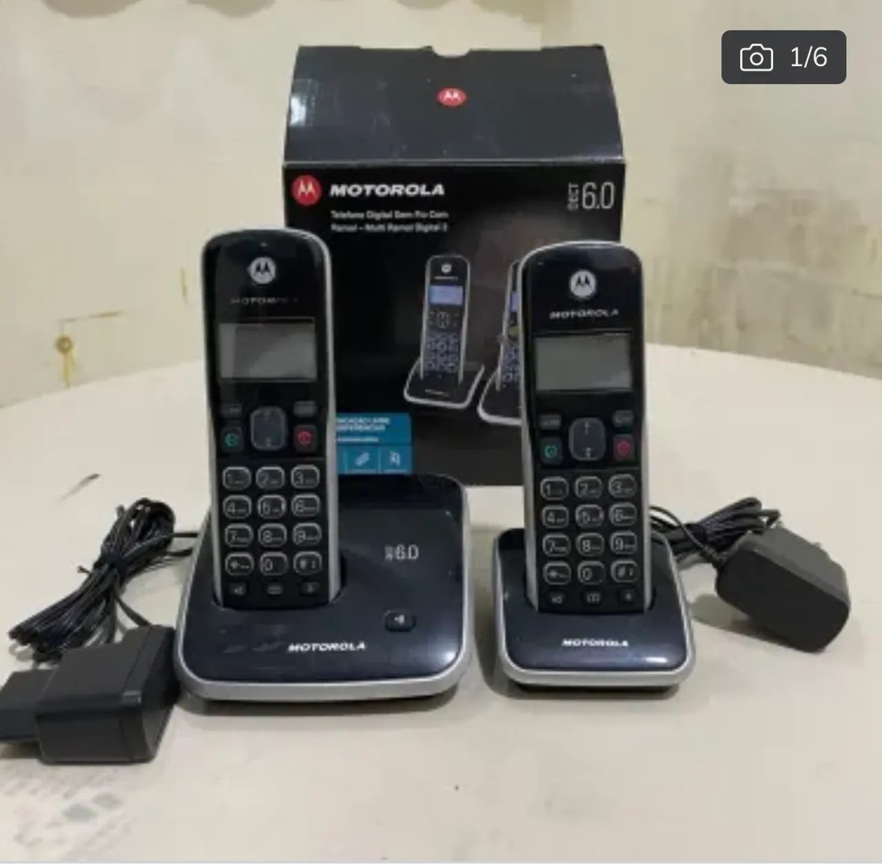 Telefone sem fio motorola com ramal
