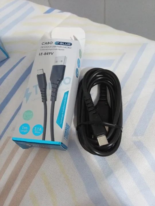 Cabo USB Micro 1 Metro 3.1A - IT Blue LE-849V