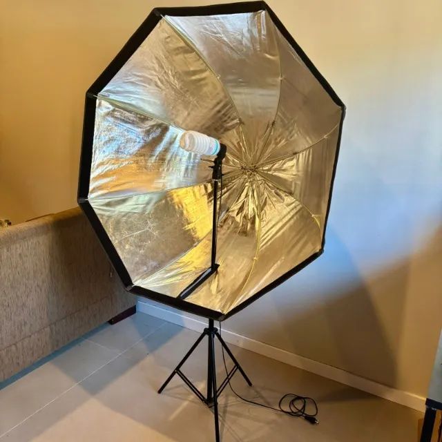 Godox 120 cm Octagonal Softbox Kit with Continuous Light and Tripod