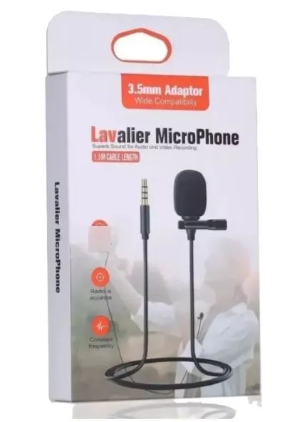 Microfone de Lapela para Celular Hmaston KM-002 com Plug P2 3.5mm e Cabo 1,7m - Foto 2