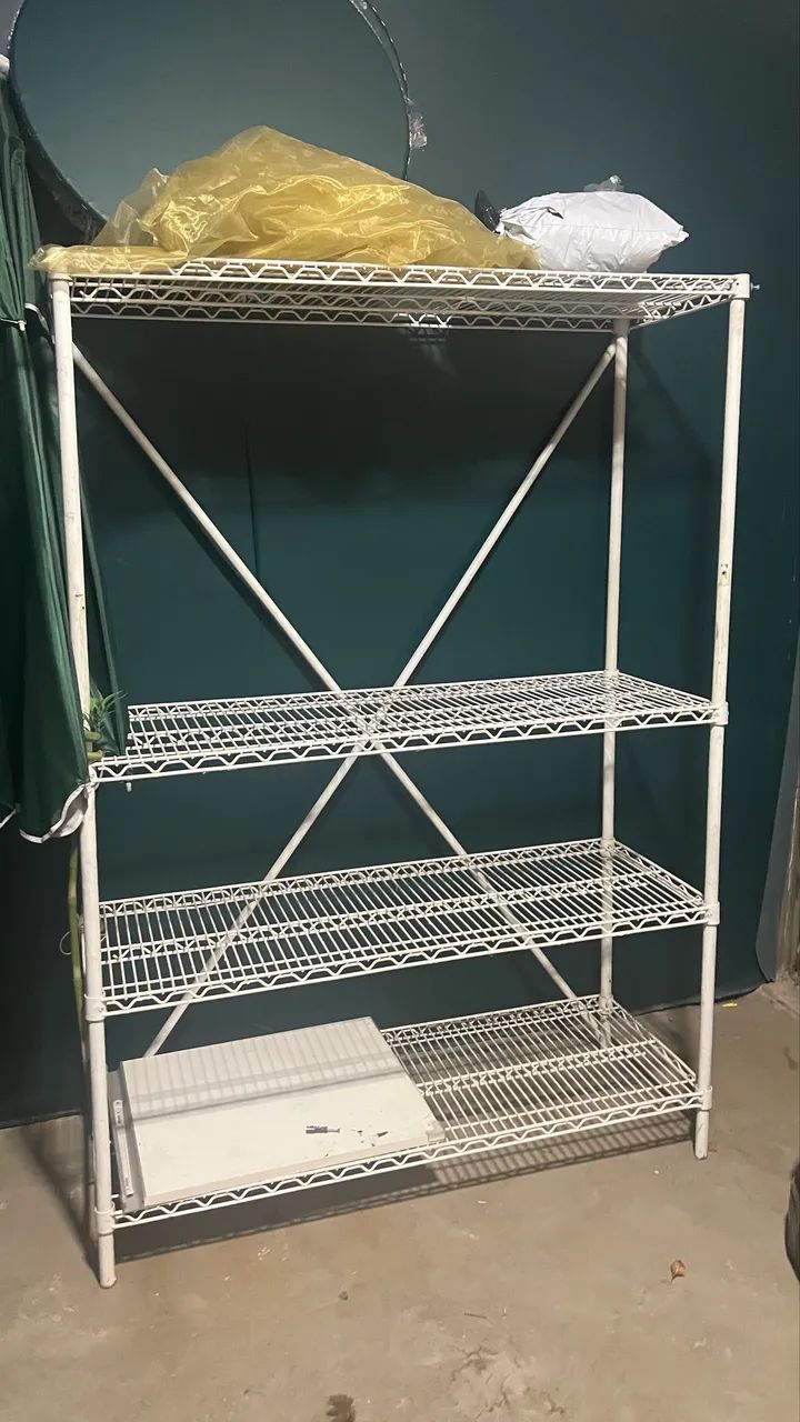 Estante ferro branco  - Foto 4