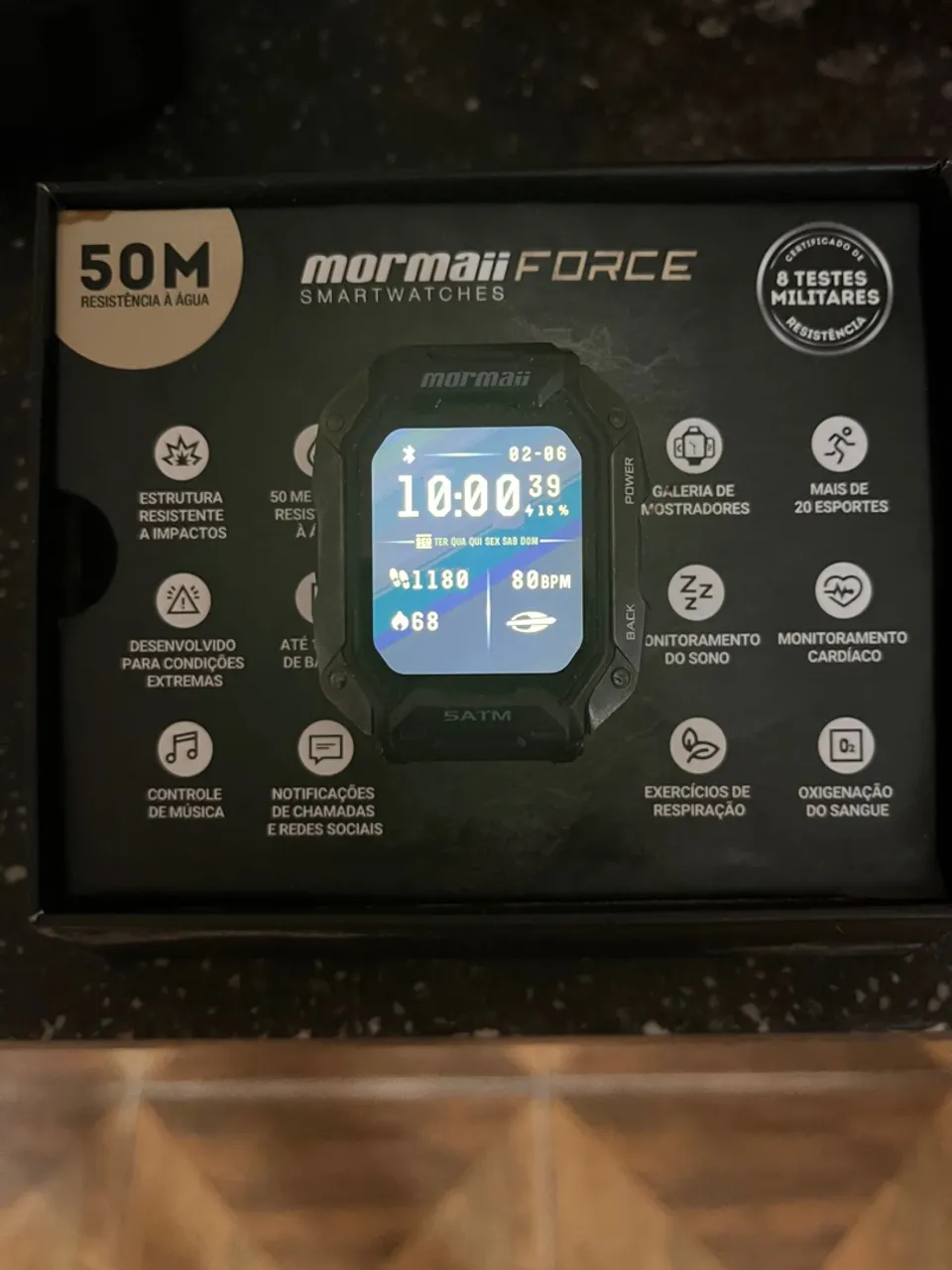 Smartwatch Mormaii Force - 50M Resistência a Água