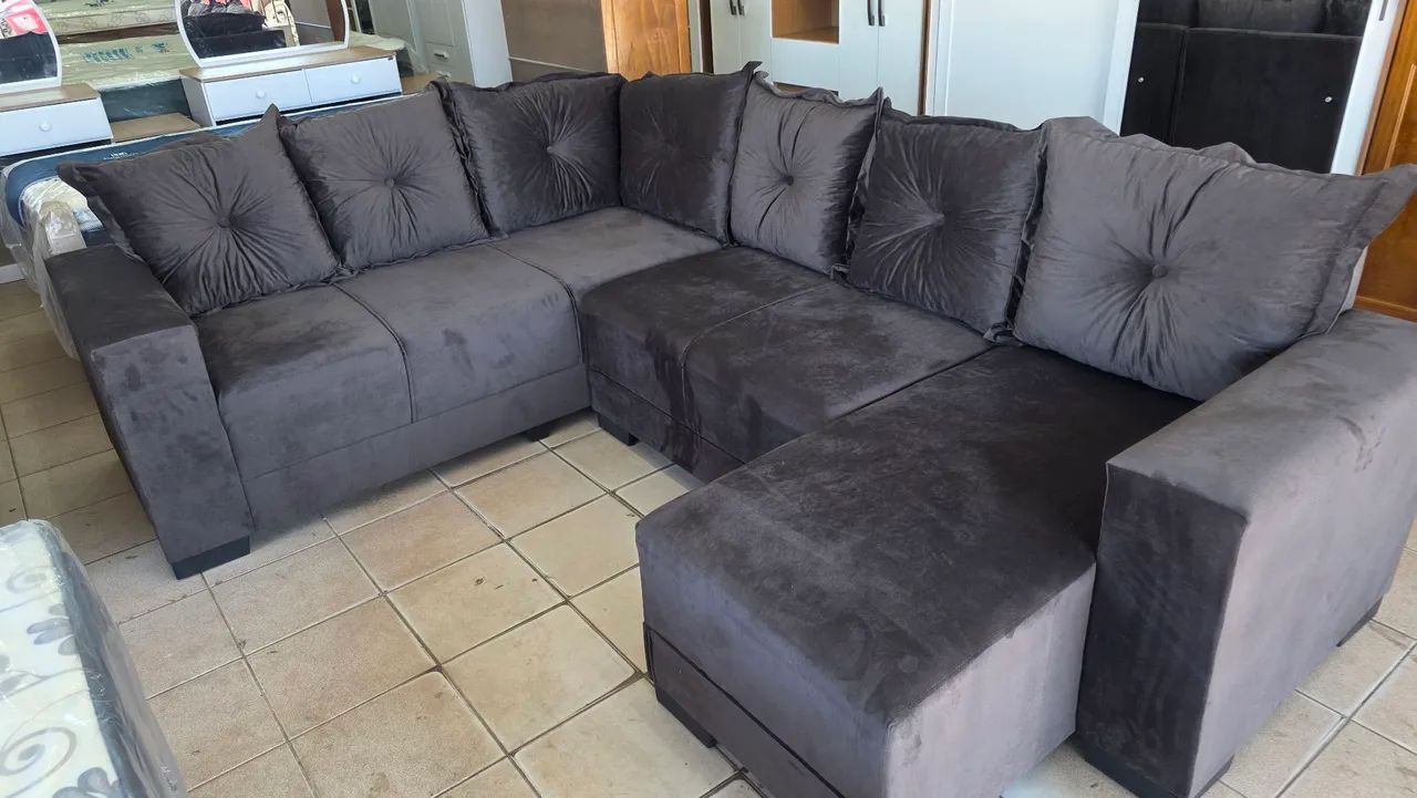 Sofa de canto com chaise novo 