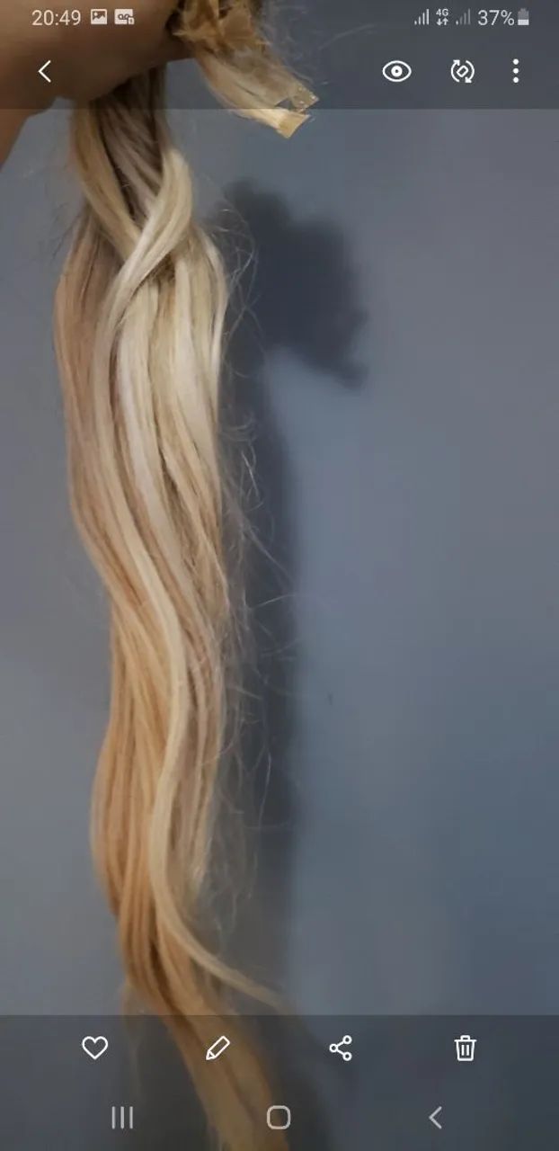 cabelo humano brasileiro loiro - Foto 4