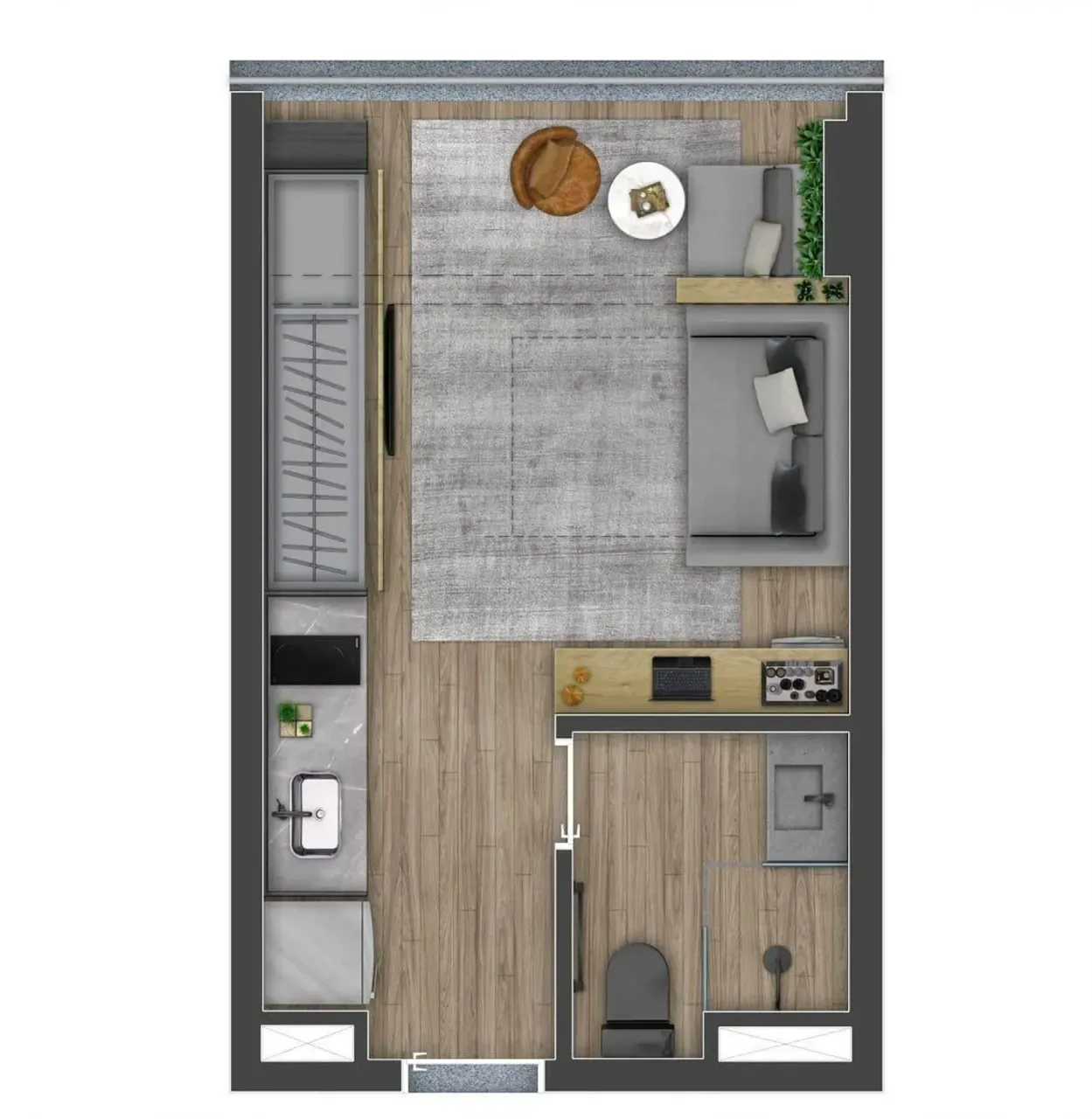 PLANTA 24m²