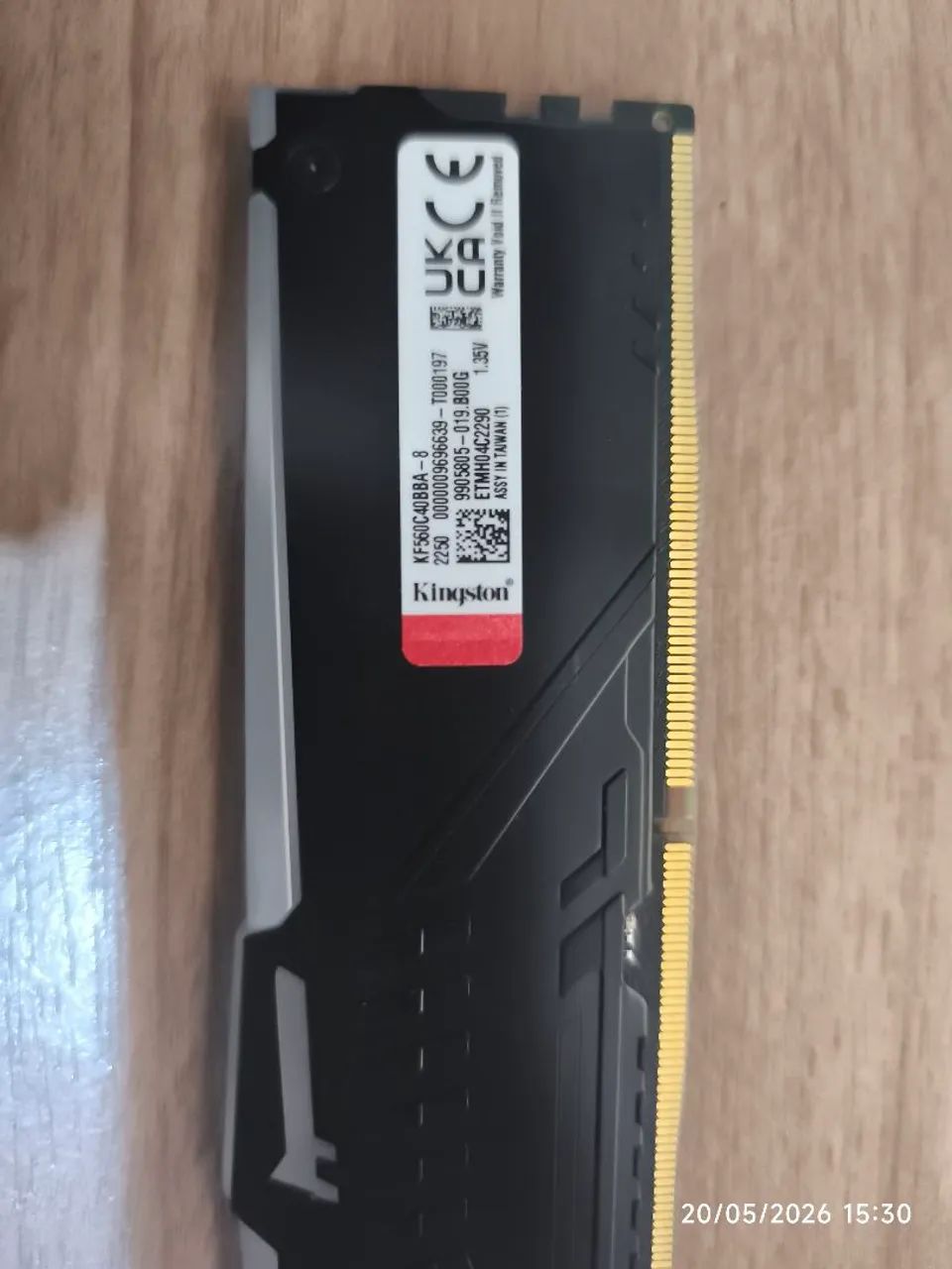 Memória ddr5 kingston Fury RGB 8gb - Memória RAM - Jandaia do Sul