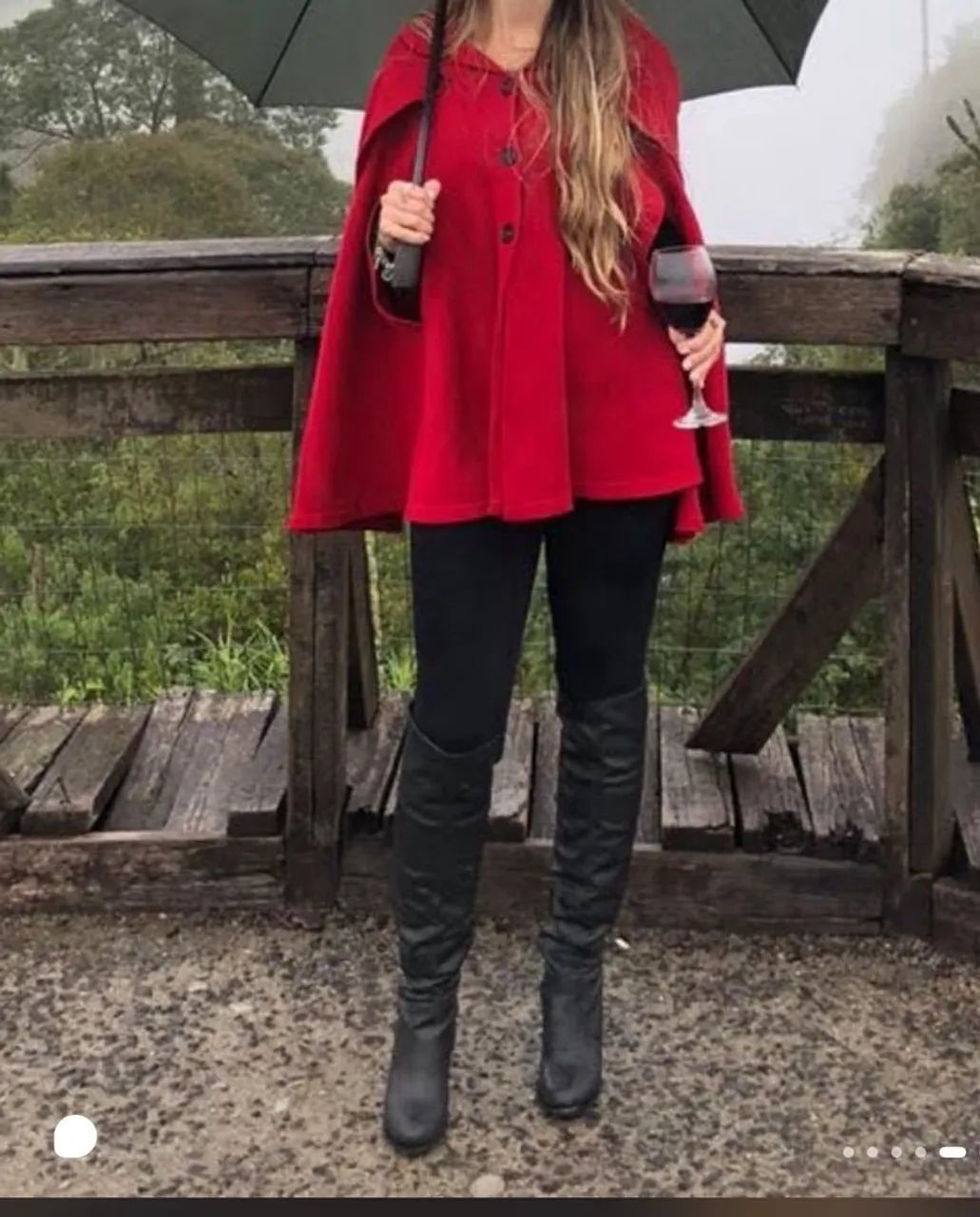 poncho vermelho  - Foto 2