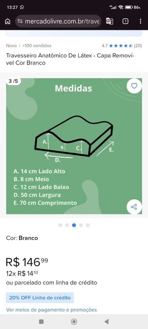 Travesseiro anatomico cervical - Foto 2