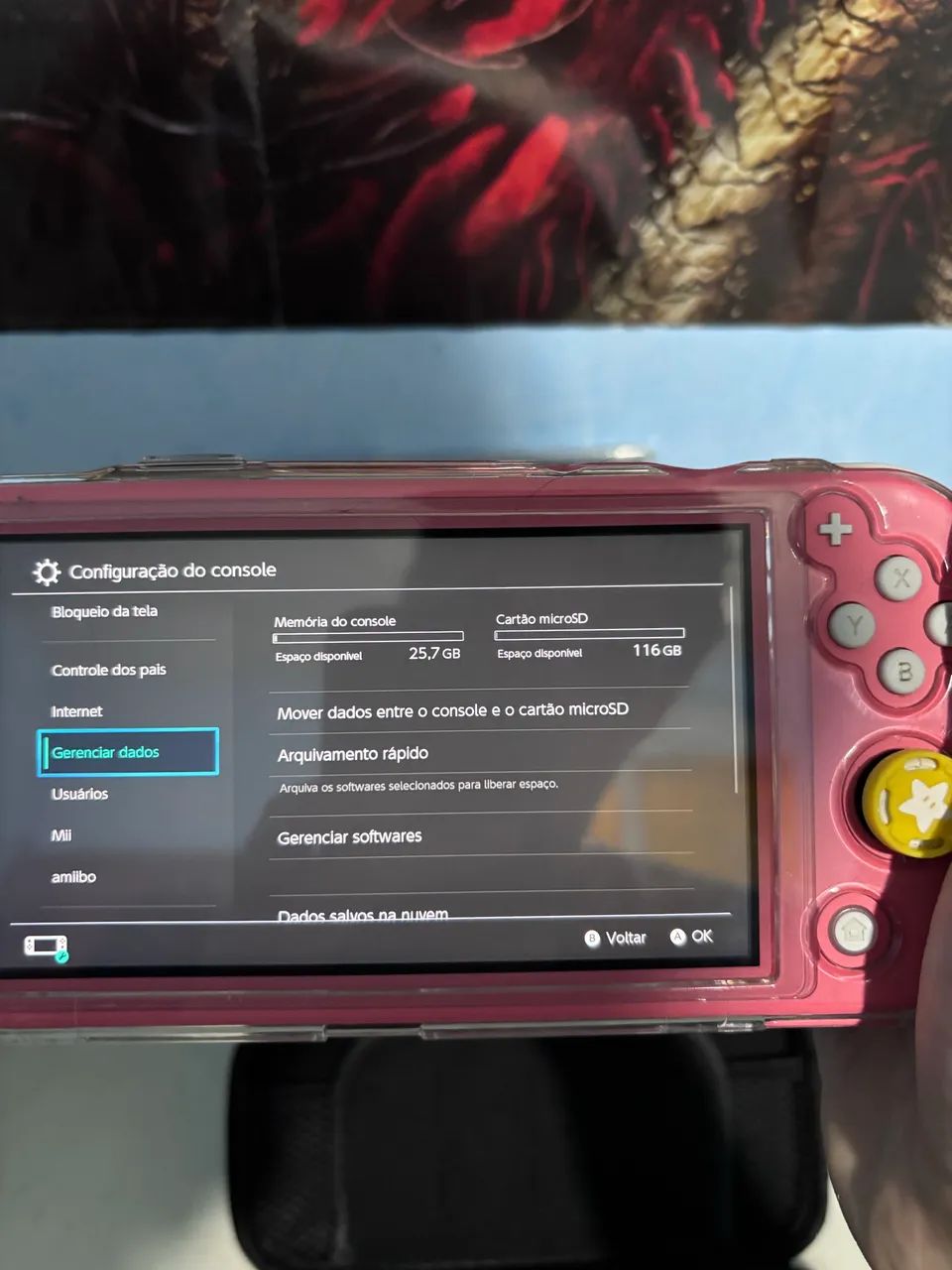 Nintendo Switch lite + acessórios e jogos  - Foto 2