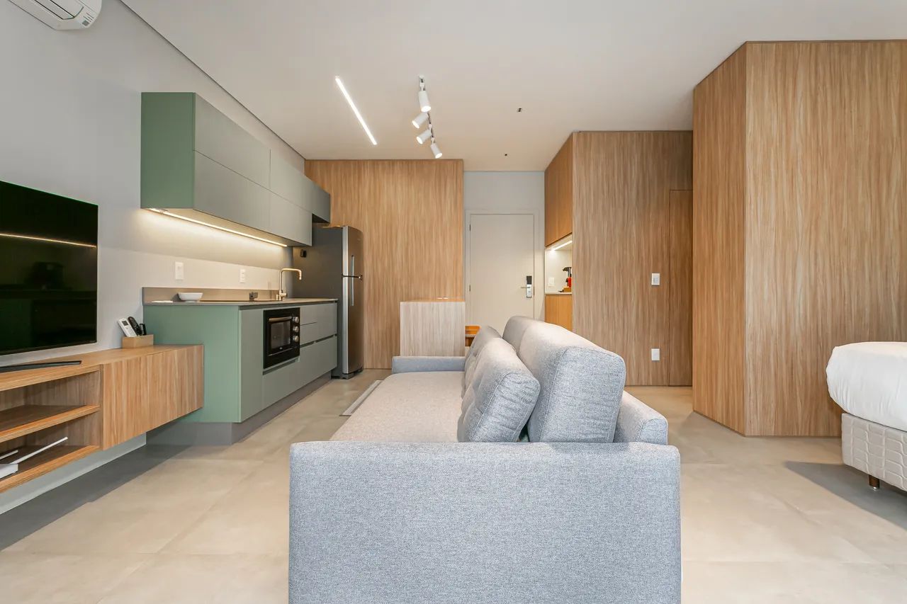 Apartamento cobertura mobiliado no bairro Saco Grande.