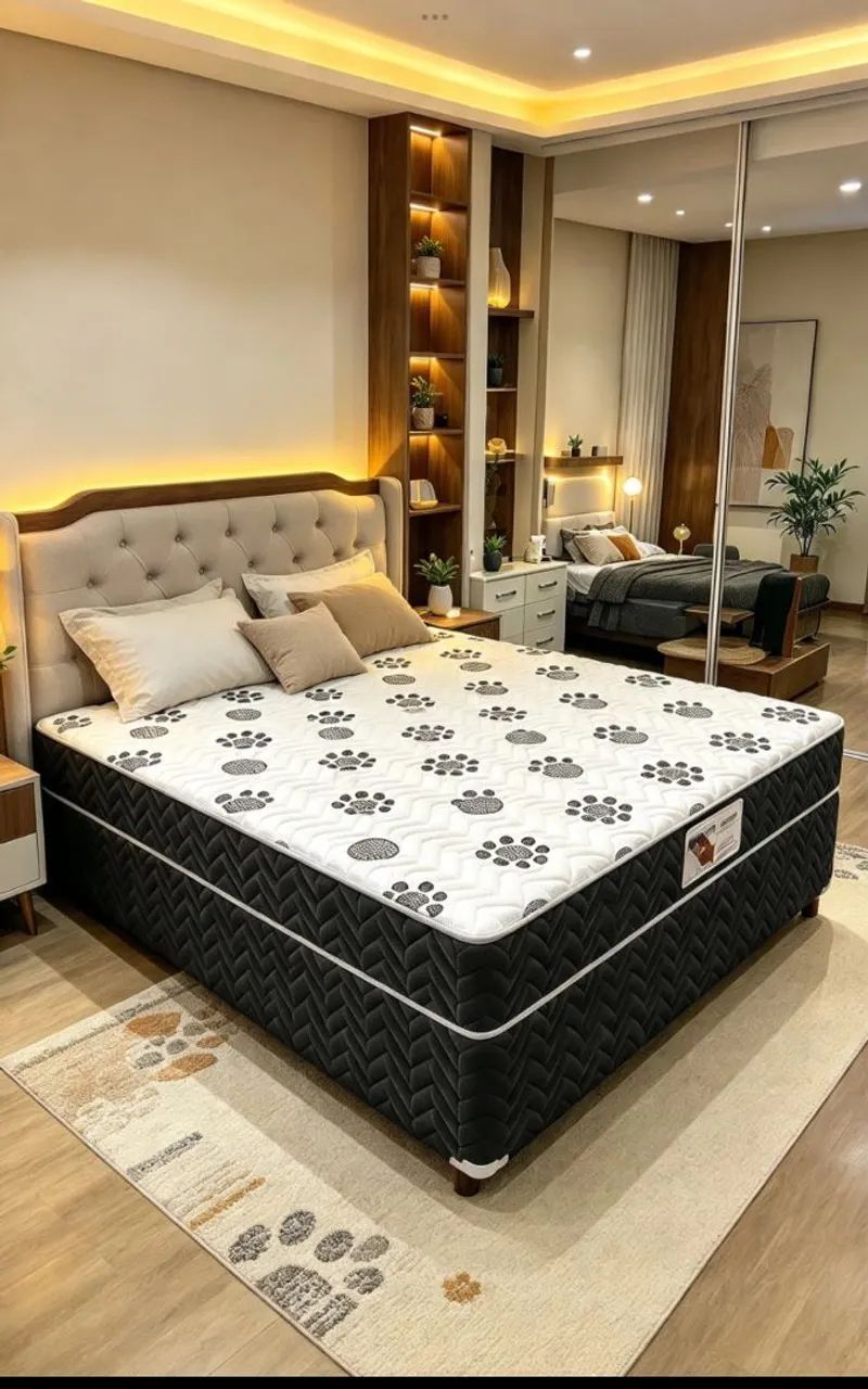 Cama box de casal 8cm d33  - Foto 3