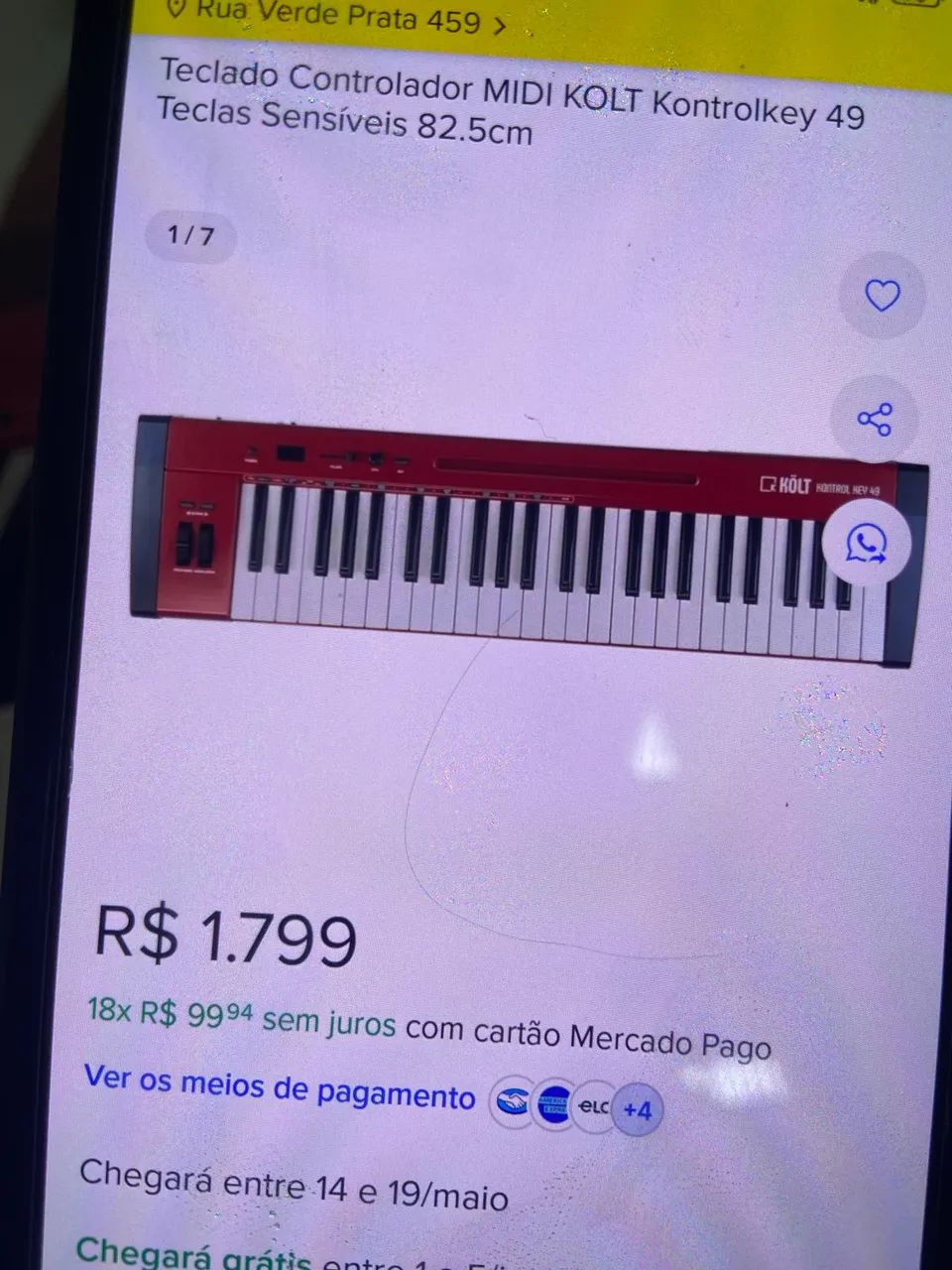 Midi kolt kontrolkey 49 teclas teclado controlador - Foto 2